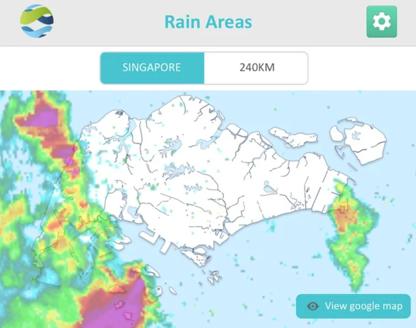 Heatmaps overlaid over Singapore aren't entirely new - NEA-MSS Rain Cloud Visualization