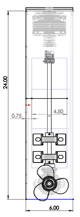 Drivetrain front view