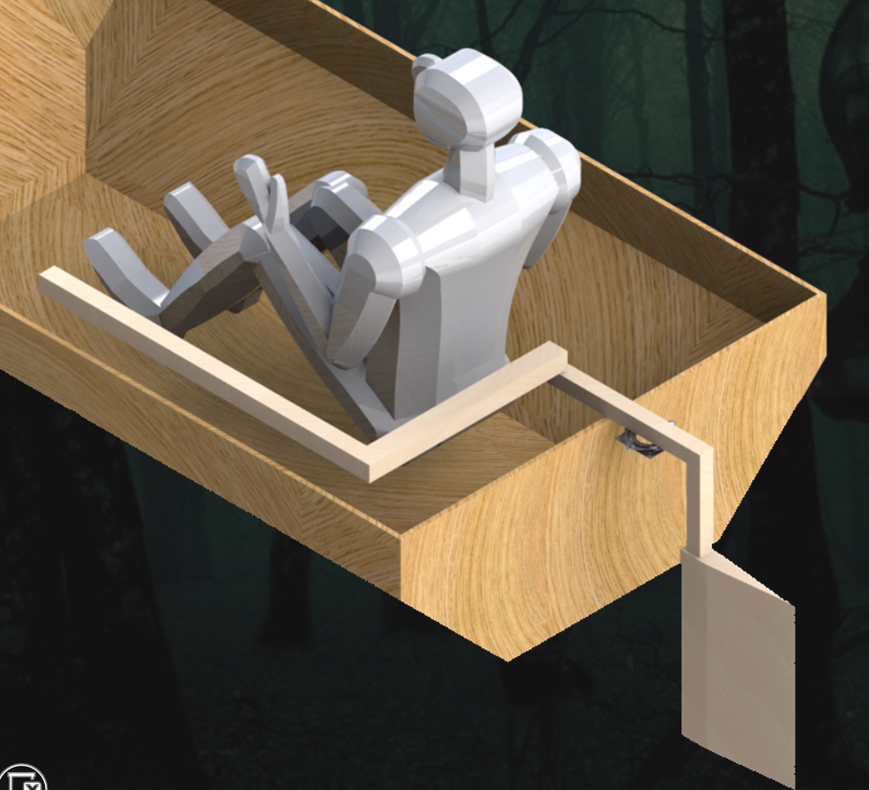 CAD model of modified rudder design