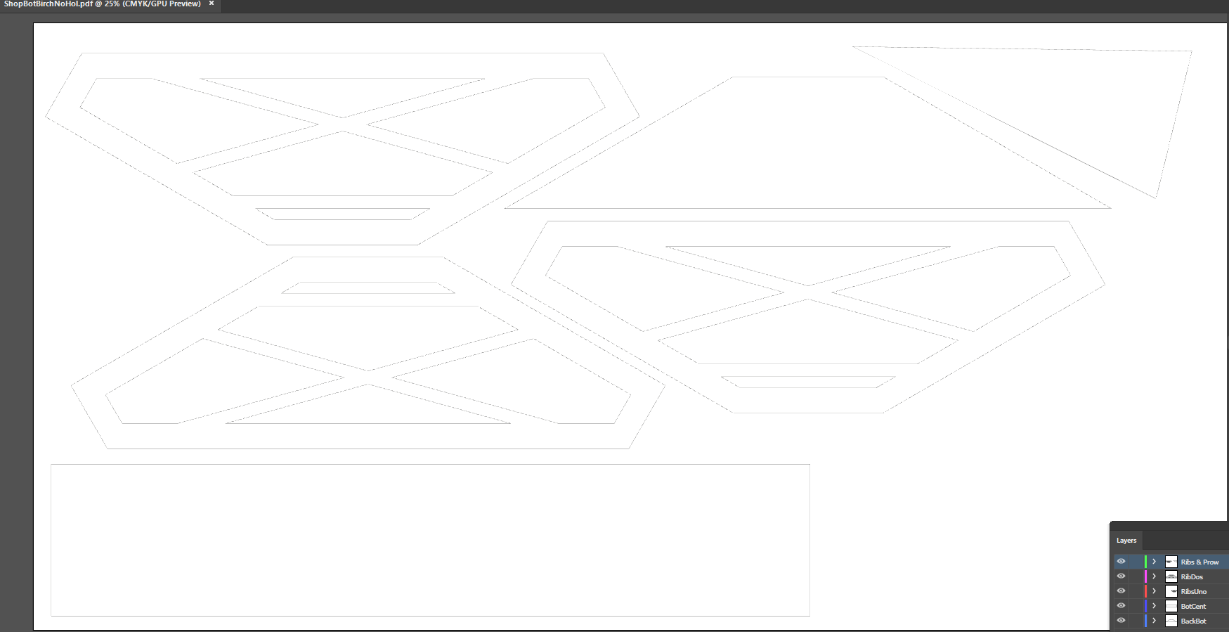 ShopBot birch cutting layout