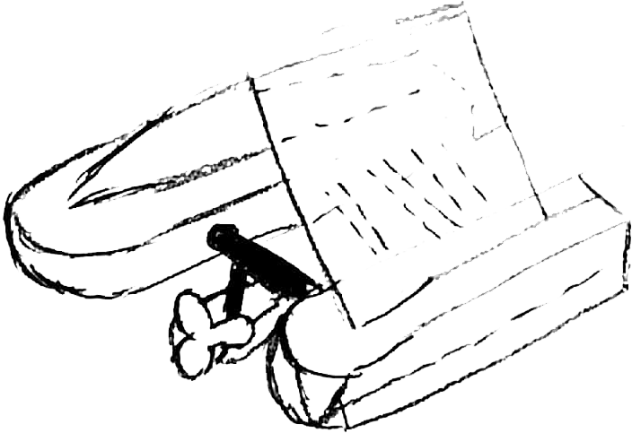 Flat propeller design sketch