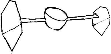 Twin propeller design sketch