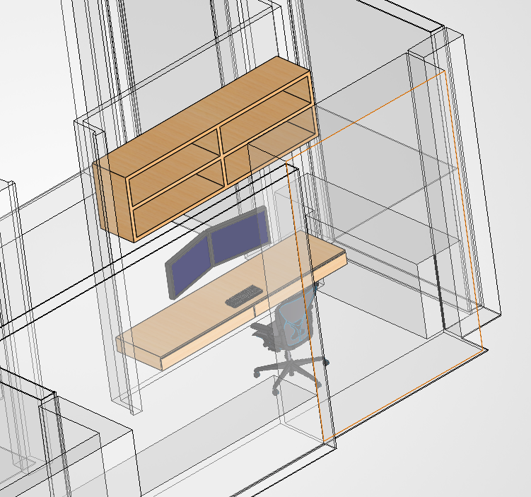 Doing that ad nauseam for individual components allows for placements of furniture in the 'house'